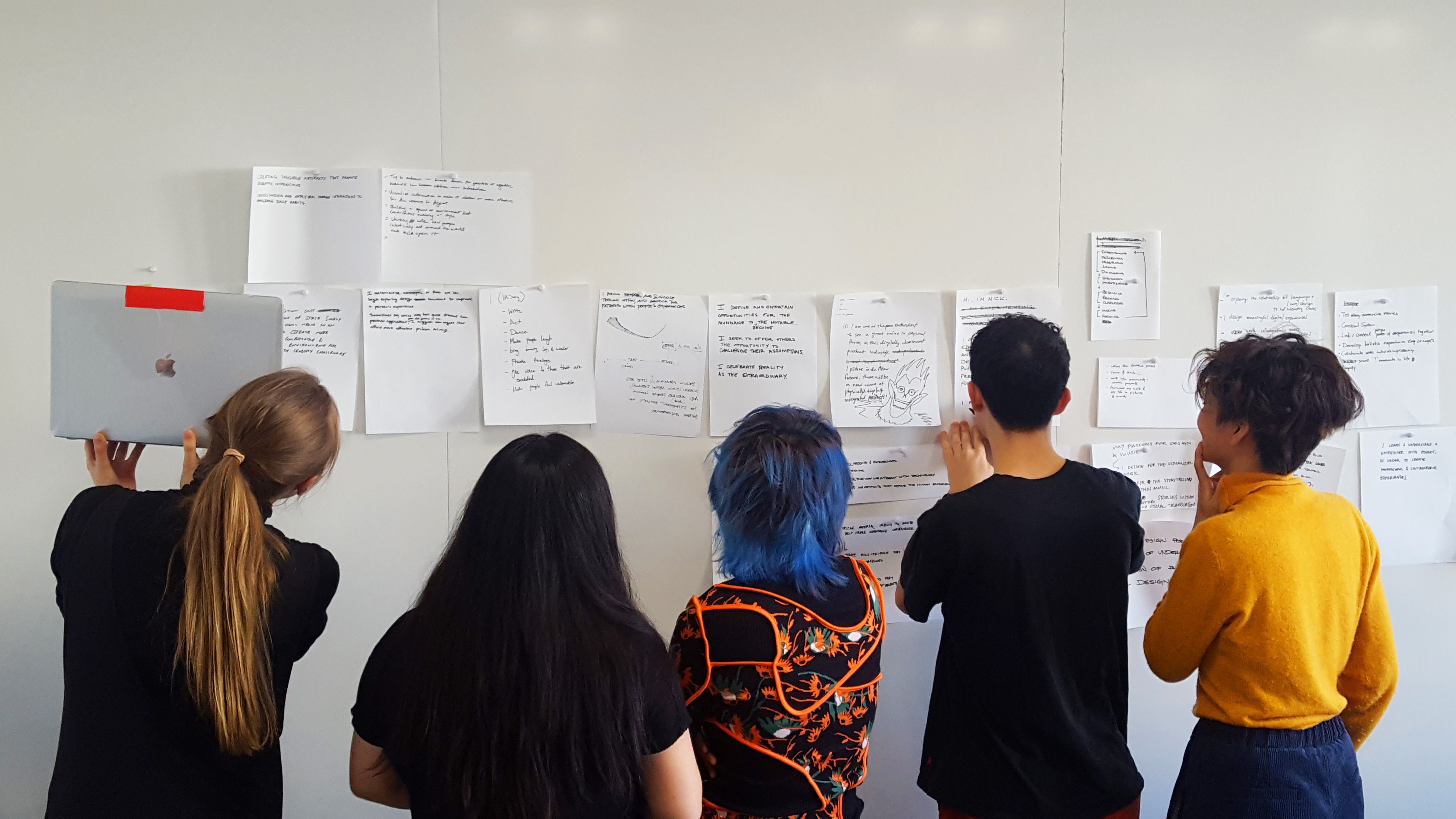 Introductions workshop with undergraduates at the Carnegie Mellon School of Design