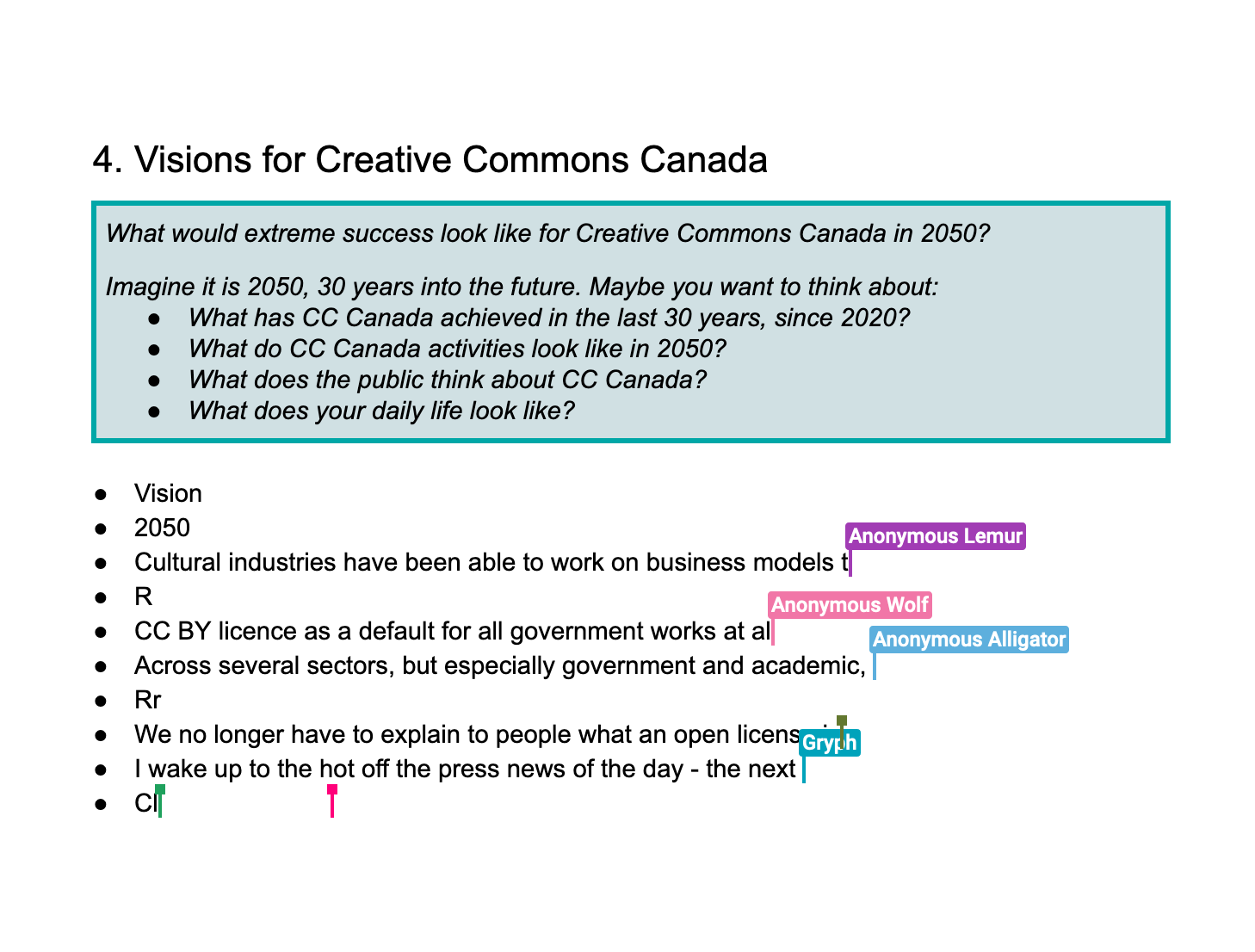 Exploring Futures with Creative Commons Canada